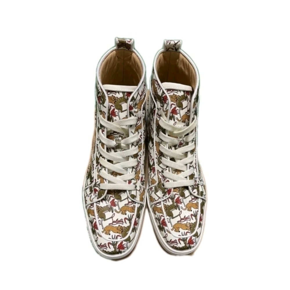 RARE Louboutin Rantus High Top Sneaker EU 44 US Men's Size 11 (EUC) - Picture 3 of 11